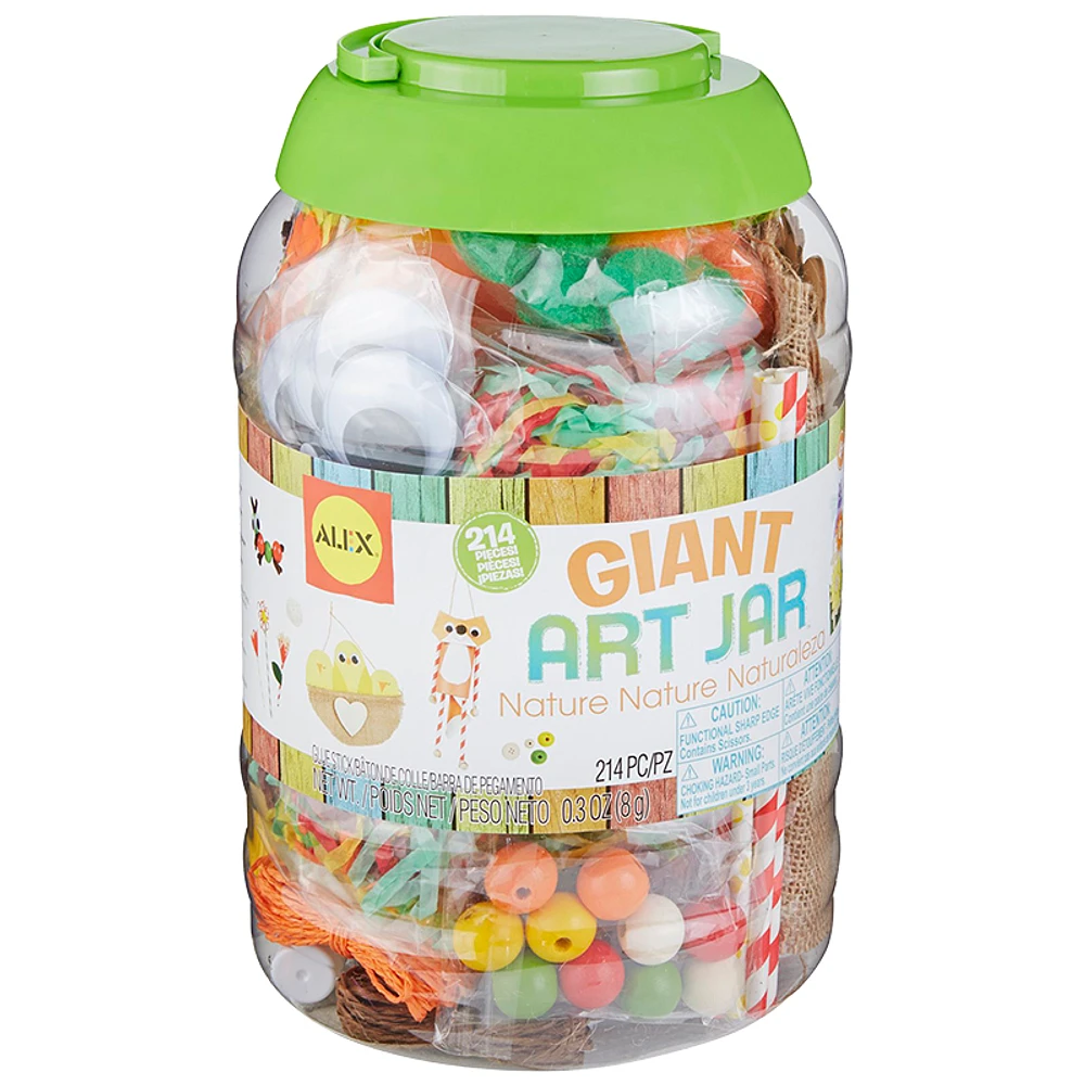 ALEX Giant Art Jar Craft Kit - Nature - 214 pieces