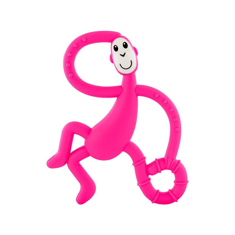 Matchstick Monkey Teether - Dancing Monkey - Pink