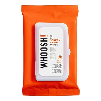 WHOOSH! Screen Shine Cleaning Wipes - 20's