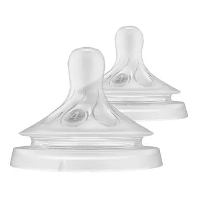 Philips Avent Natural Response Baby Bottle Nipple - Fast Flow - 2 pack