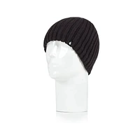 Heat Holders Rib Knit Hat - Black