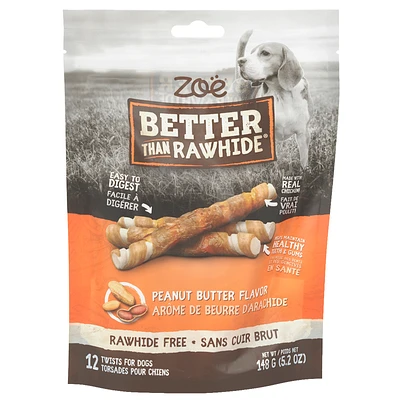 ZOE Better than Rawhide - Peanut Butter - 12 pack - 148g