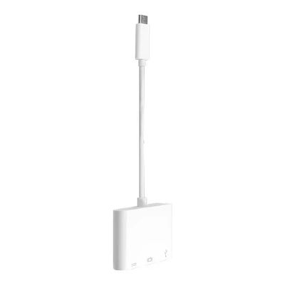 LOGiiX USB-C to USB-C / HDMI / USB-A Docking Station - White - LGX-13318