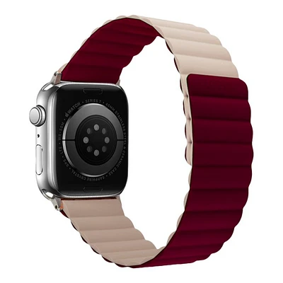 LOGiiX Vibrance Link Strap for Apple Watch - 38/40/41mm - Burgundy/Stone