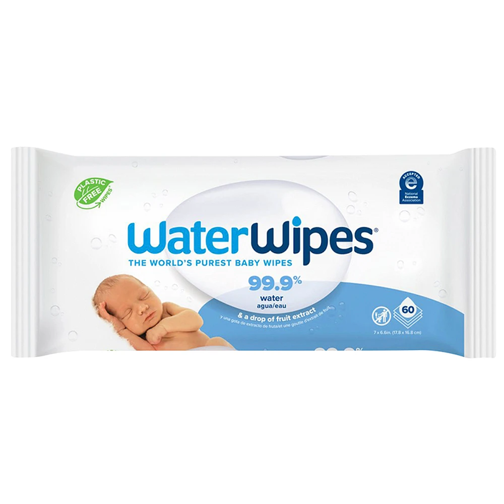 WaterWipes Original Baby Cleaning Wipes - 60's