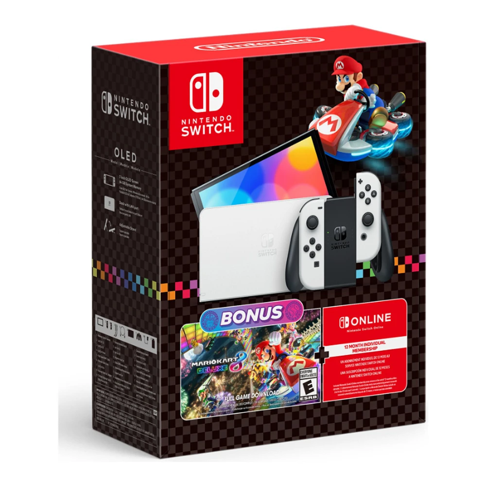 Nintendo Switch OLED Mario Kart 8 Deluxe Bundle - HCGSKAASB