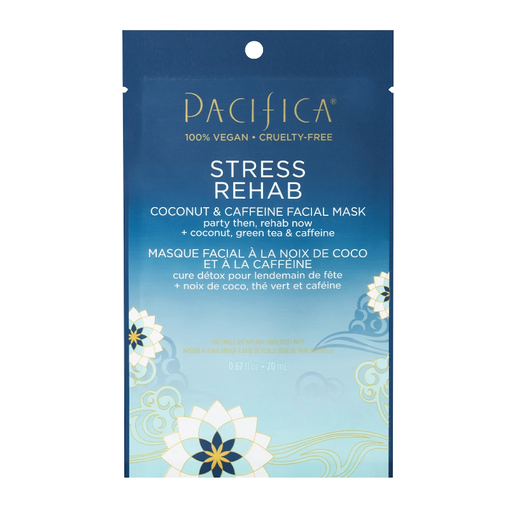 Pacifica Stress Rehab Coconut and Caffeine Facial Mask - 20ml