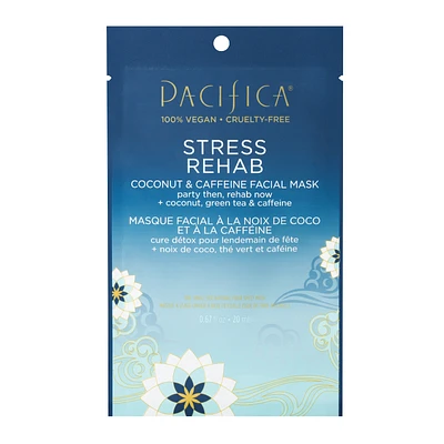 Pacifica Stress Rehab Coconut and Caffeine Facial Mask - 20ml