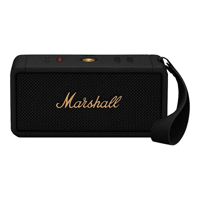 Marshall Middleton Portable Bluetooth Speaker - Black and Brass - 1006034