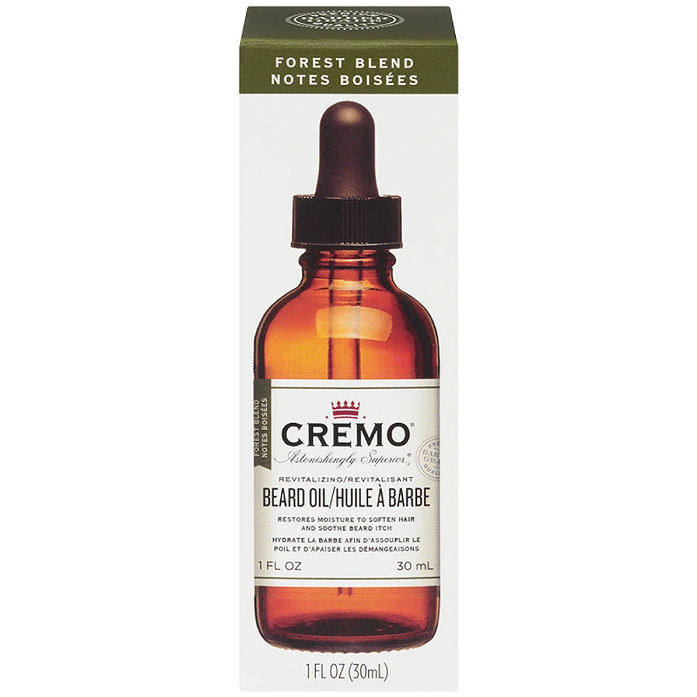 Cremo Astonishingly Superior Revitalizing Beard Oil - Forest Blend - 30ml