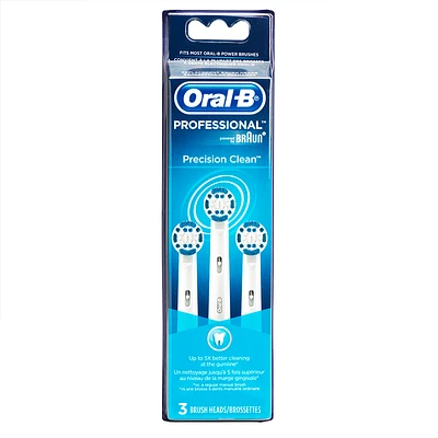 Oral-B Precision Clean Brush Heads - EB17-3 - 3 pack