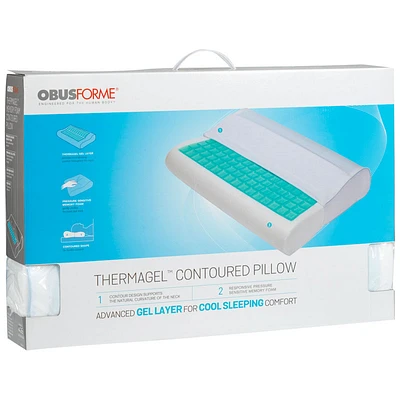 ObusForme Thermagel Memory Foam Contour Pillow