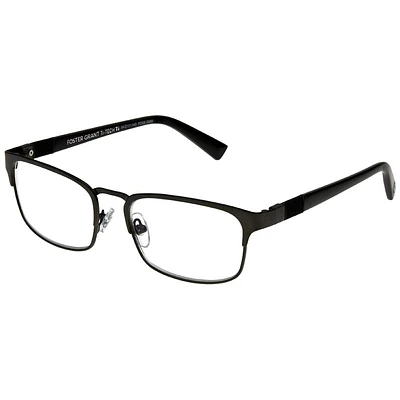 Foster Grant Ti Tech 102 Gunmetal Reading Glasses