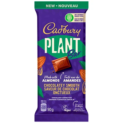 Cadbury Plant Bar - Chocolatey Smooth - 90g