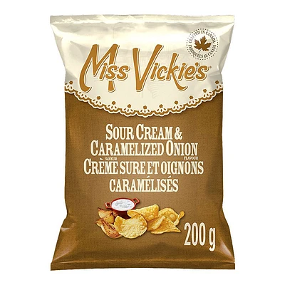 Miss Vickie's Potato Chips - Sour Cream & Caramelized Onion - 200g