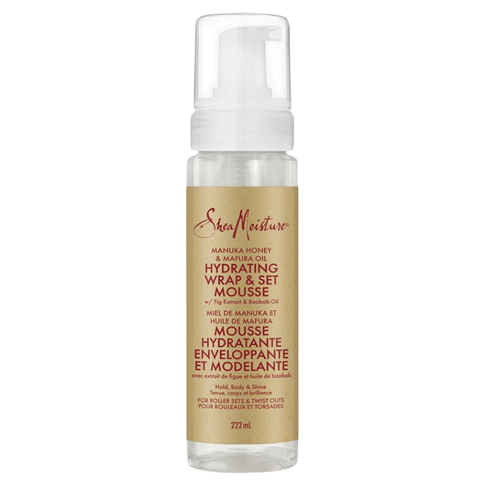 SheaMoisture Manuka Honey & Mafura Oil Hydrating Wrap and Set Mousse - 222ml