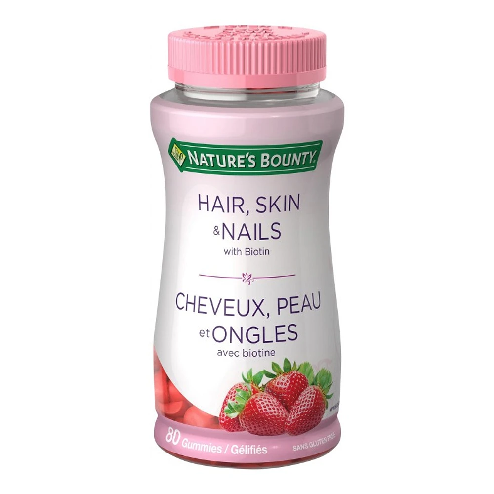 Nature's Bounty Hair, Skin & Nails Multivitamin Gummies - 80's