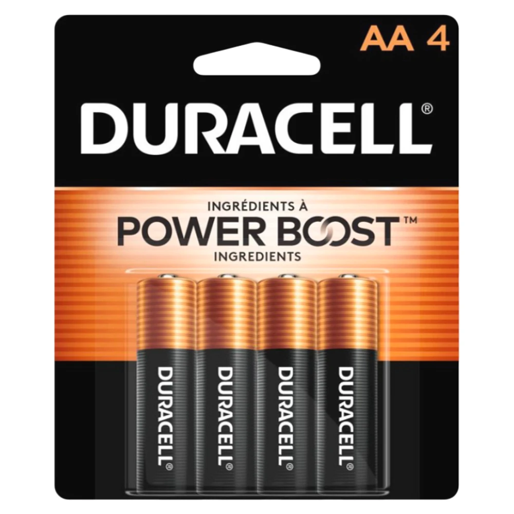 Duracell Coppertop AA Alkaline Batteries - 4 pack