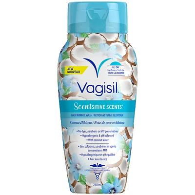 Vagisil Scentsitive Scents Daily Intimate Wash - Coconut Hibiscus - 240ml