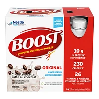 BOOST Original Protein Drink - Chocolate Latte - 6 x 237ml