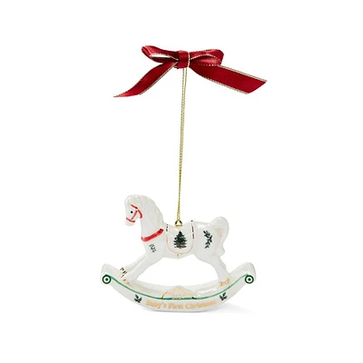 Spode Christmas Tree Ornament - Rocking Horse