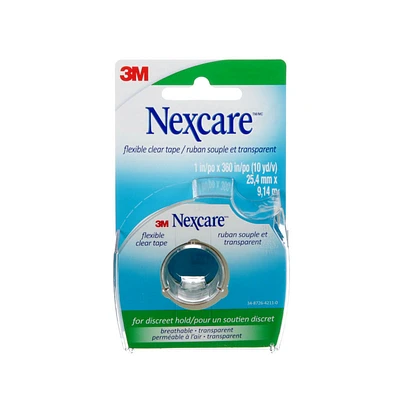 3M Nexcare Flexible Clear Plastic Tape - 25.4mm x 9.14m