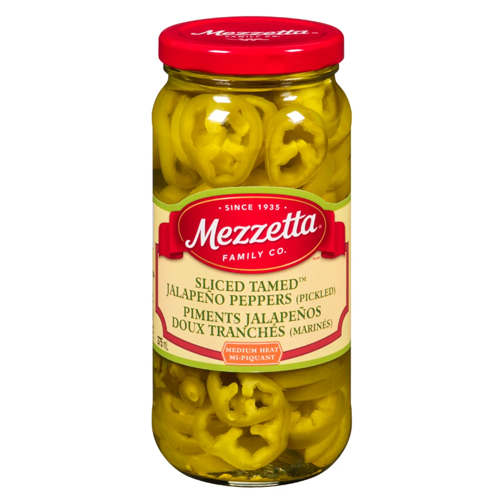 Mezzetta Sliced Tamed Jalapeno Peppers - 375ml