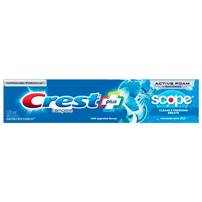 Crest Complete Plus Active Foam + Whitening Toothpaste - Scope - 120ml