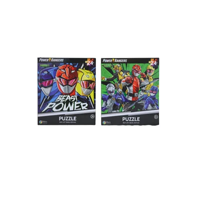 Power Rangers Puzzle - Assorted - 24 Piece