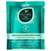 HASK Tea Tree Oil & Rosemary Hair & Scalp Treatment Mask - 50g