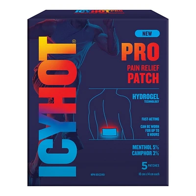 Icy Hot PRO Pain Relief Hydro Gel Patch - 10x14 cm - 5's