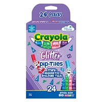 Crayola Glitter Magnetic Tiles - 40 pieces / 24 piece set