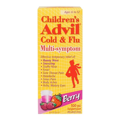 Children's Advil Cold & Flu Multi-Symptom Suspension - 100ml