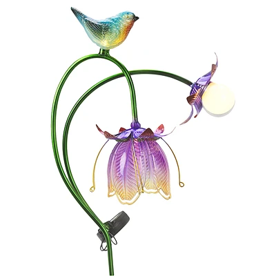 Collection by London Drugs Solar Decoration Garden Light - Bird/Flower - 29x12x89cm