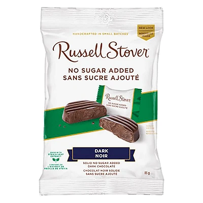 Russell Stover Dark Chocolate - No Sugar Added - 85g