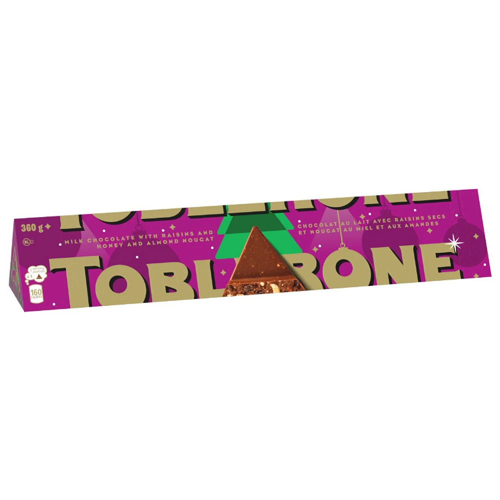 Toblerone Festive Bar - Milk Chocolate - 360g