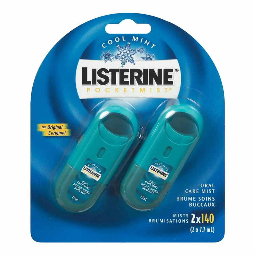 Listerine PocketMist Oral Care - Cool Mint - 2 pack