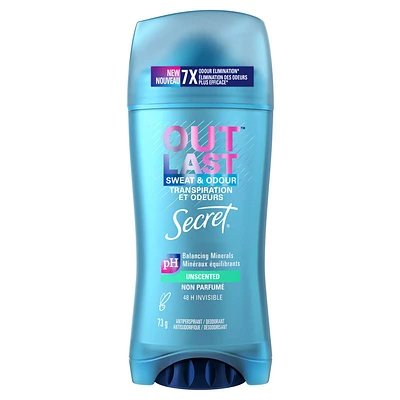 Secret Outlast Sweat & Odour Antiperspirant - Unscented - 73g
