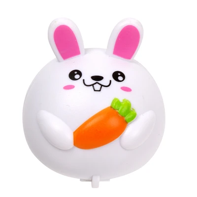 Easter Pull Back Bunny Rabbit Toy - White