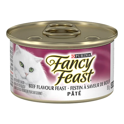 Fancy Feast Wet Cat Food - Pate Beef Flavour Feast - 85g