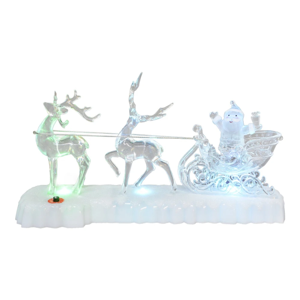 Danson Decor Decorative Sculpture - Santa with Sleigh