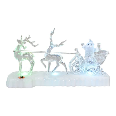 Danson Decor Decorative Sculpture - Santa with Sleigh