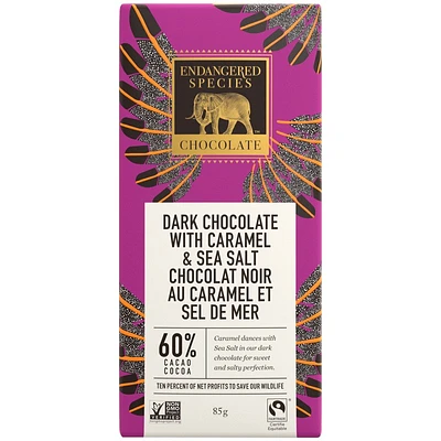 Endangered Species Dark Chocolate with Caramel - 85g