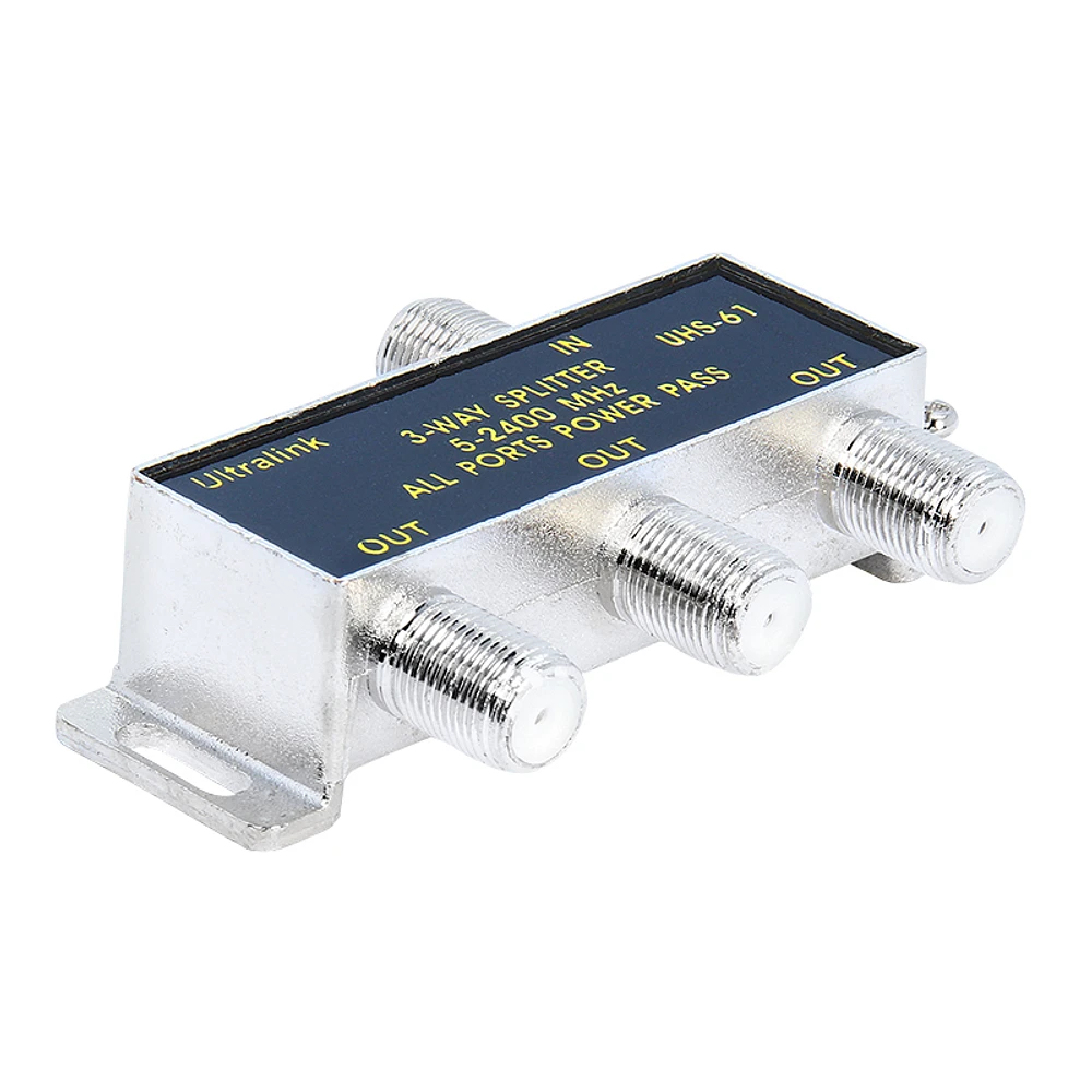 UltraLink 3-Way Splitter for RG6 Coaxial Cable - UHS61