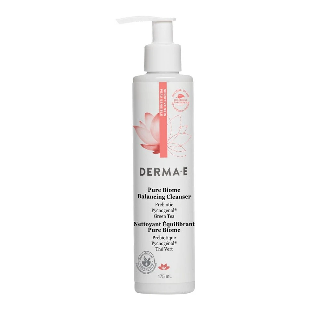 DERMA E Pure Biome Balancing Cleanser - 175ml