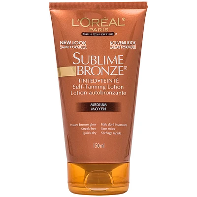 L'Oreal Sublime Bronze Tinted Self Tanning Lotion Medium - 150ml