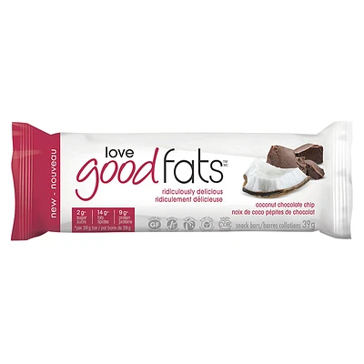 Love Good Fats Snack Bar - Coconut Chocolate Chip - 39g