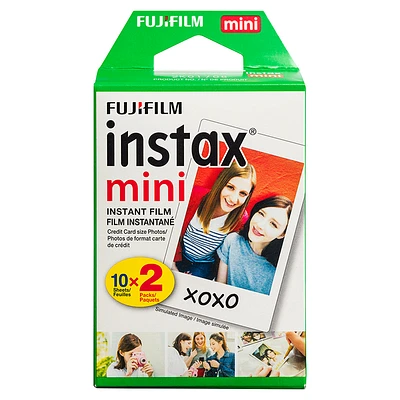 Fujifilm Instax Mini Film Twin Pack - 20 Exposures - 600012934