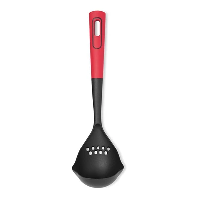 Starfrit Nylon Ladle - Integrated Skimmer - Red/Black