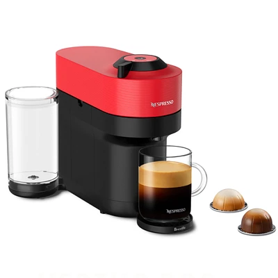 Nespresso Vertuo Pop+ Coffee Pod Machine by Breville - Spicy Red - BNV121RED1BUC1